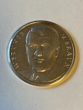 Feinsilbermedaille Wernher v. Braun Apollo 11 Mondlandung 20.07.1969 gepunzt