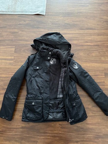 Schwarze skijacke damen von - schwarze,