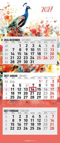 Monatskalender design 2027 - design,