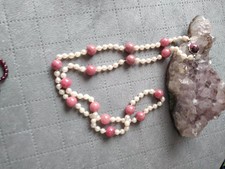 echt perlen kette Silber 835