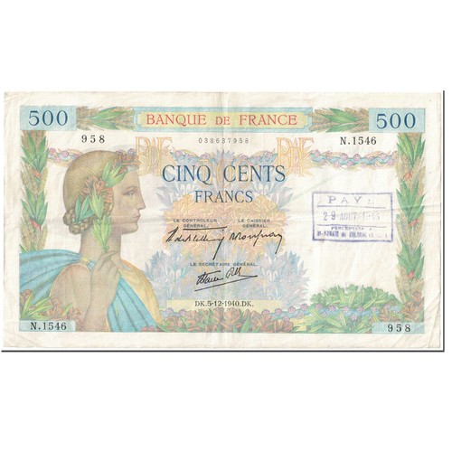 Frankreich 500 francs la - 500,