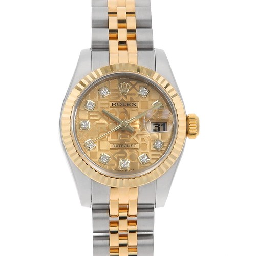 Rolex datejust 10p diamant - rolex,
