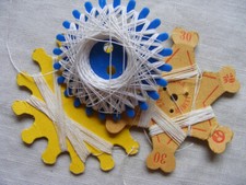 Zwirn Garn Sternzwirn basteln Baumwolle Sternchenzwirn Alze nähen DIY weiß