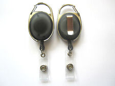 5 x Skipasshalter, Ausweishalter, Ausweisjojo, Skipassjojo, Yoyo, schwarz 