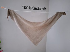 Dreiecktuch Schal handgestrickt 100% Kashmir* federleicht und edel* 150gr.schwer