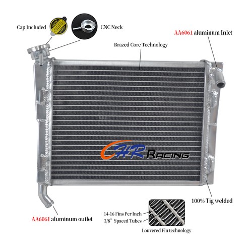 Row aluminum radiator for - 3,