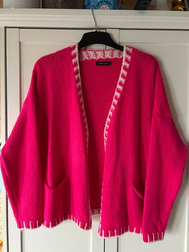 Strickjacke pink mit - strickjacke, in