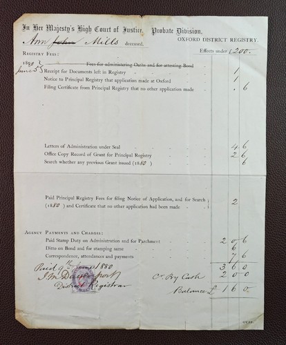 1880 oxford probate - oxford, registry