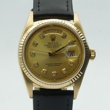 ROLEX OYSTER PERPETUAL DAY DATE HERREN UHR 36MM 1803 18K 750 GOLD SCHÖN 2