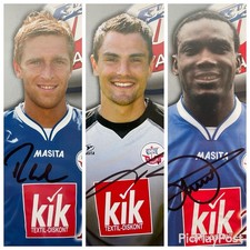 Hansa Rostock Stefan Wächter Christian Rahn Victor Agali Autogrammkarten