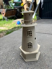 Kerzenständer, Windlicht Als Leuchtturm Mit Inklusive Einer Kerze