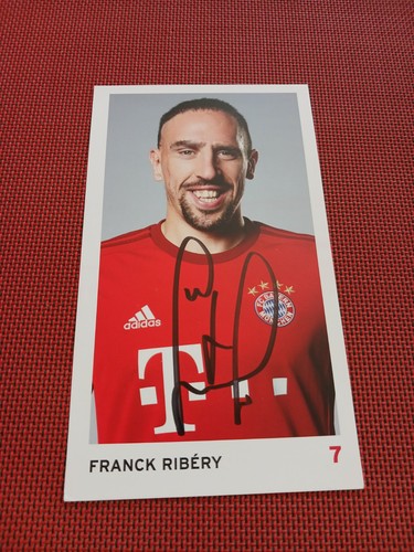 Ribery autogrammkarte bayern - ribery,