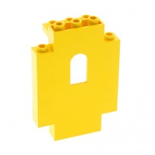 1x Lego Mauerteil 2x5x6 gelb Wand Panele Fenster Burg 6274 4189070 4444