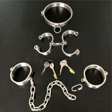 Edelstahl-Sklave-Handschellen-
