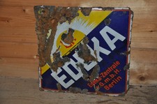 Altes Emailschild,Edek-Zentrale Berlin,Einkaufsgenossenschaft,Kaufleute,Kolonial