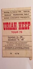 Original Uriah Heep Ticket von 1976 - RAR
