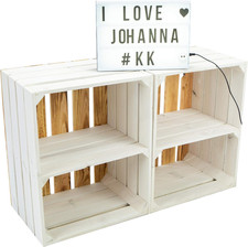 2er set Obstkiste Paula weiß