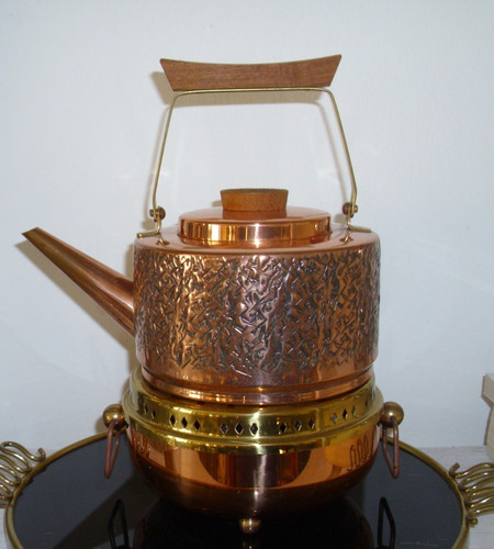 Teekanne mit stövchen - 0,9, l.