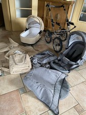 Knorr Classico Kinderwagen mit vielen Extras Beige , Grau
