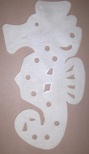 Badewanneneinlage, mit Noppen, Seepferdchen, weiß, ca. 44 cm x Breite ca.22 cm