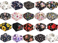 Stoffmaske Nasenbügel Mund-Nasen-Maske Gesichtsmaske einstellbare Alltagsmaske 