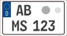 1 CARBON Kennzeichen | 240 x 130 mm | OFFIZIELLES Nummernschild | H | E | Saison