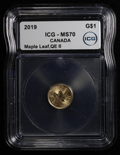 2019 Canada Gold Maple Leaf $1