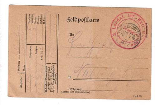 13725 1915 feldpostkarte - 13725, 3
