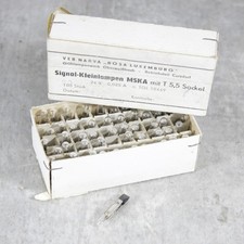 50 x 24V 0,025A NARVA MSKA T 5,5 Sockel Telefon Stecksockel Lampe Leuchtmittel