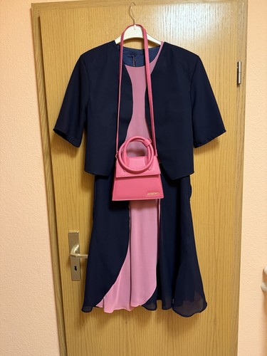 Festliches kleid schwarz pink - kleid,