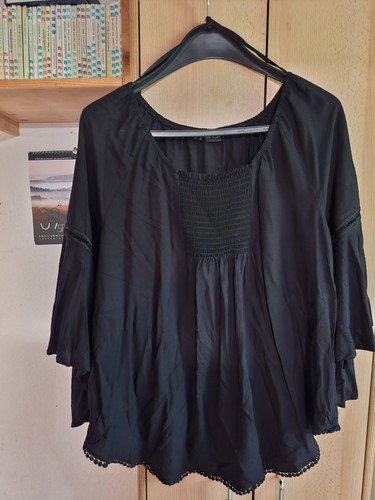 Schwarze bluse für damen - bluse,