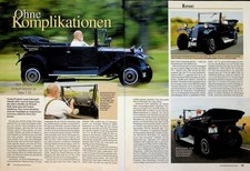Oldtimer Praxis 1998) Tatra T12 mit 14PS Restaurierung - ein interessanter Beric