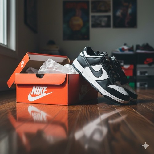 Nike dunk low - low, black