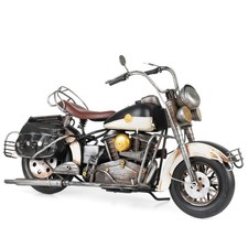 Blech-Deko Motorrad schwarz