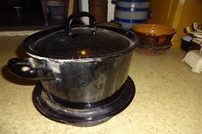 alter Emaille Topf Kessel für