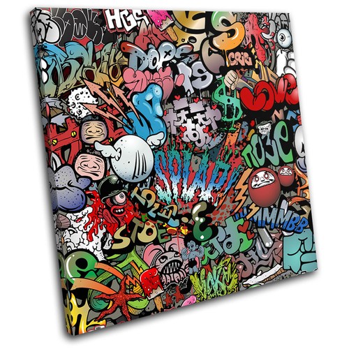 Funky abstract graffiti single - graffiti,