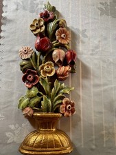 Dekoration aus Holz   "Ornament  Blume" Handgefertigt    63cm x 24cm