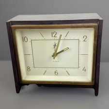 Alter Tischuhr Wecker mit Spardose Sparbüchse um 1930 Bauhaus-Design