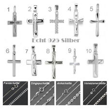 Kreuz Anhänger & Kette 925