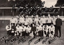 Mannschaftsbild Mannschaftsfoto Postkarte BVB Borussia Dortmund DFB, Deutschland