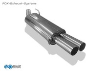  Edelstahl Sportauspuff VW Golf 3 GTI u. VR6 2x76mm rund scharf gerade