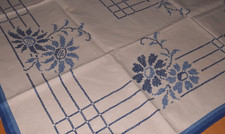 Alte Leinen Tischdecke