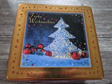 Präsent Truhe Blech  Lebkuchen Schmidt Plätzchen Weihnachten Dose Blechdose