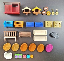 Playmobil Tier Zubehör - Vogelhaus, Nest, Körbchen, Futterstelle, Höhle,Napf uvm