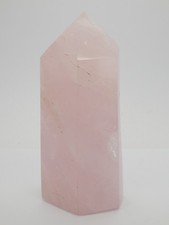 Rosenquarz Spitze poliert, aus Madagaskar, ca 16,2 cm, ca 1,1 kg, sehr groß !!!