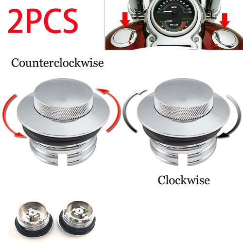 Pop tankdeckel set chrom - tankdeckel,
