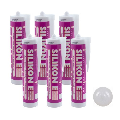 Silikon transparent 310ml - 6x,