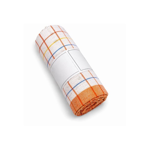 stoff kariert orange