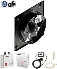 Industrie Ventilator Axiallüfter für Zu- Abluft Wand Regler Lüfter Gebläse 230V