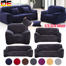 1/2/3/4 Sitzer Stretch Sofabezug Sofa Überzug Ecksofa Abdeckung Couch Sofahusse